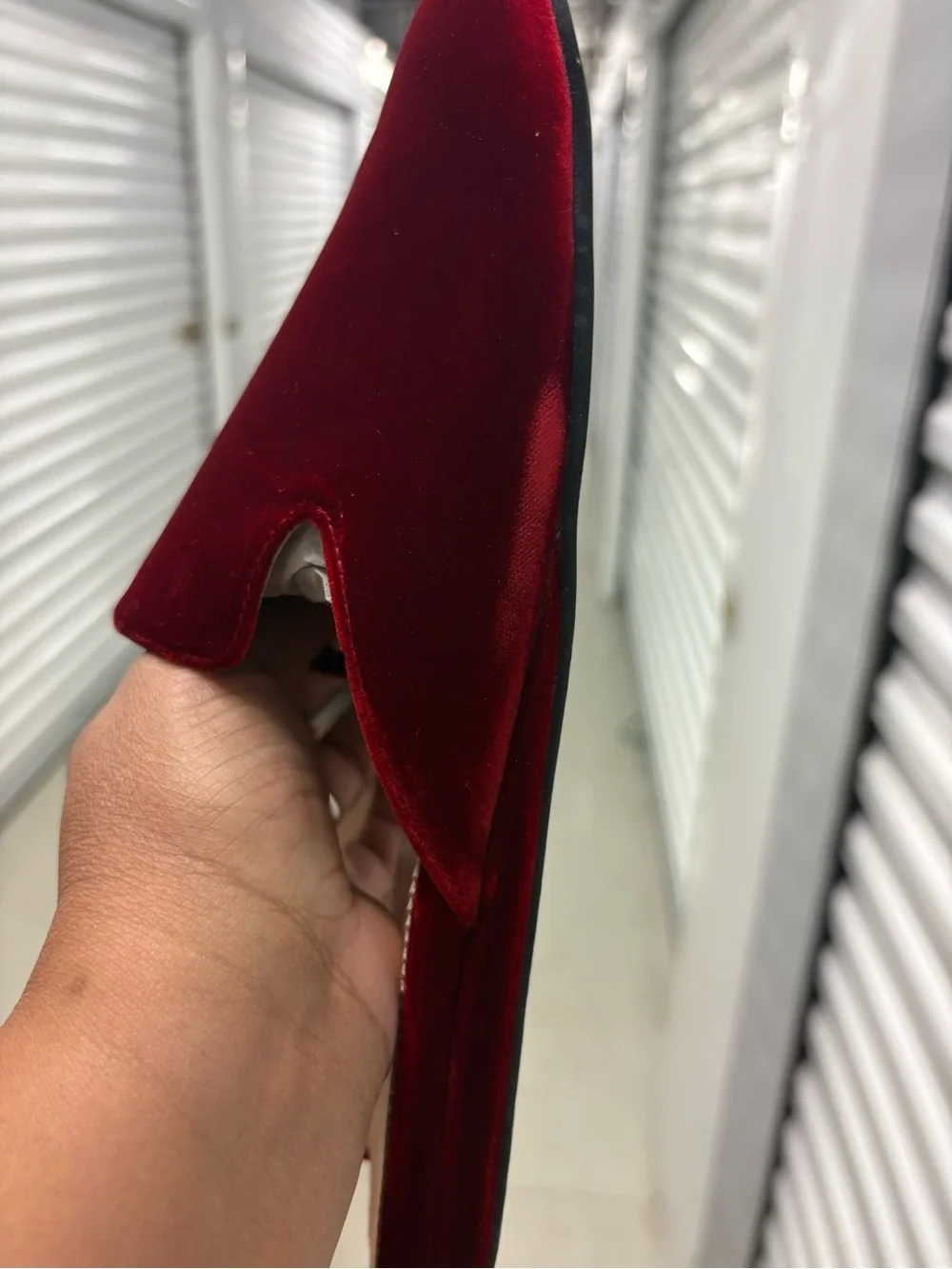 J. Crew Velvet Mule. Size 9.5. Like New.